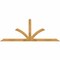 Ekena Millwork Richland Rough Sawn Timber Gable Bracket, Western Red Cedar, 96"W x 36"H x 4"D x 4"F, 9/12 Pitch GBW096X36X0404RIC00RWR - alternate 1